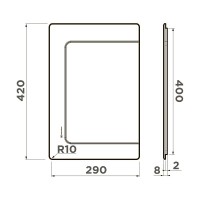 Разделочная доска Omoikiri CB-BASIC-400 4999104, цвет дуб