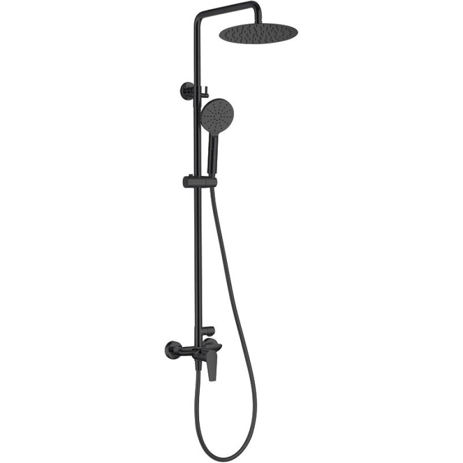 Душевая система Allen Brau Eclipse 5.E1006-31, черный матовый