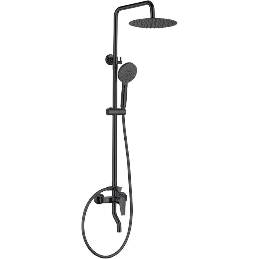 Душевая система Allen Brau Eclipse 5.E1007-31, черный матовый