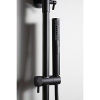 Душевая система Allen Brau Priority 5.31T10-31, термостатическая, черная матовая