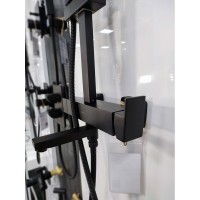Душевая система Allen Brau Infinity 5.21029-31, верхний и ручной душ, излив, черный матовый