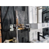 Смеситель Allen Brau Infinity 5.21007-00 для ванны и душа, с душевым гарнитуром, хром