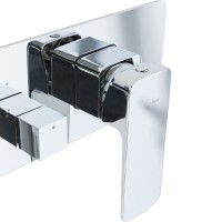 Смеситель Allen Brau Infinity 5.21011-00 для душа, с лейкой, с дополнительным выходом, хром