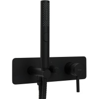 Смеситель Allen Brau Priority 5.31009-31 для душа, с лейкой, с дополнительным выходом, черный матовый