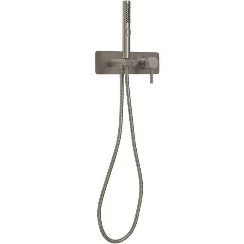 Смеситель Allen Brau Priority 5.31009-BN для душа, с лейкой, с дополнительным выходом, никель брашированный