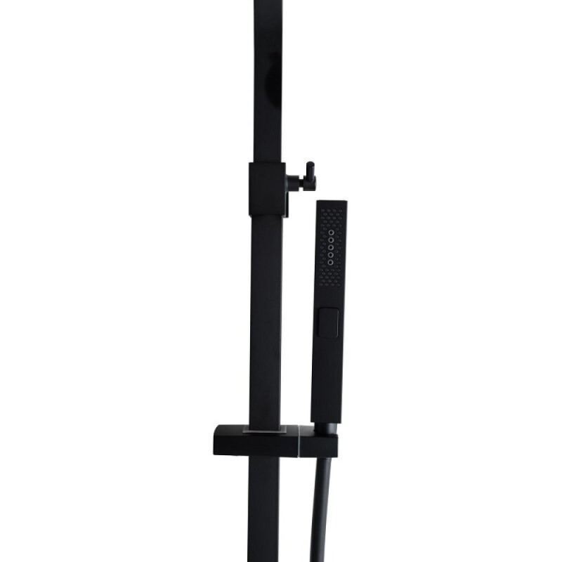 Душевая система Allen Brau Infinity 5.21012-31, верхний и ручной душ, черный матовый
