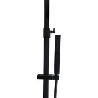 Душевая система Allen Brau Infinity 5.21012-31, верхний и ручной душ, черный матовый