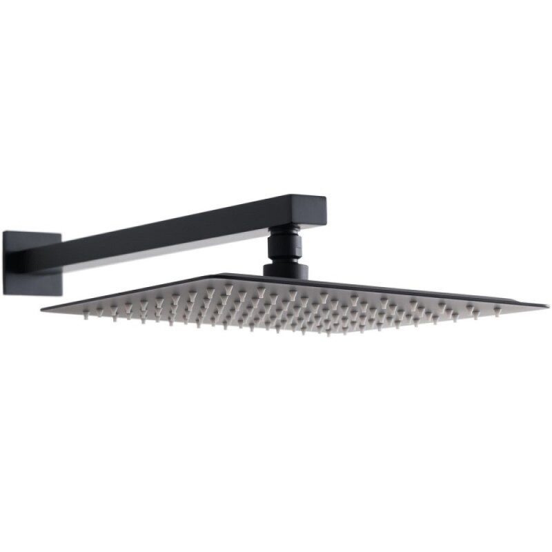 Верхний душ Allen Brau Infinity 5.21019-31, Slim квадратный, 25 х 25 см, черный матовый