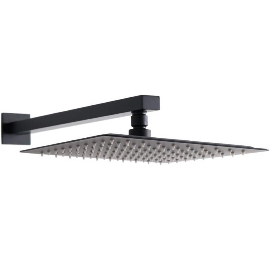 Верхний душ Allen Brau Infinity 5.21019-31, Slim квадратный, 25 х 25 см, черный матовый