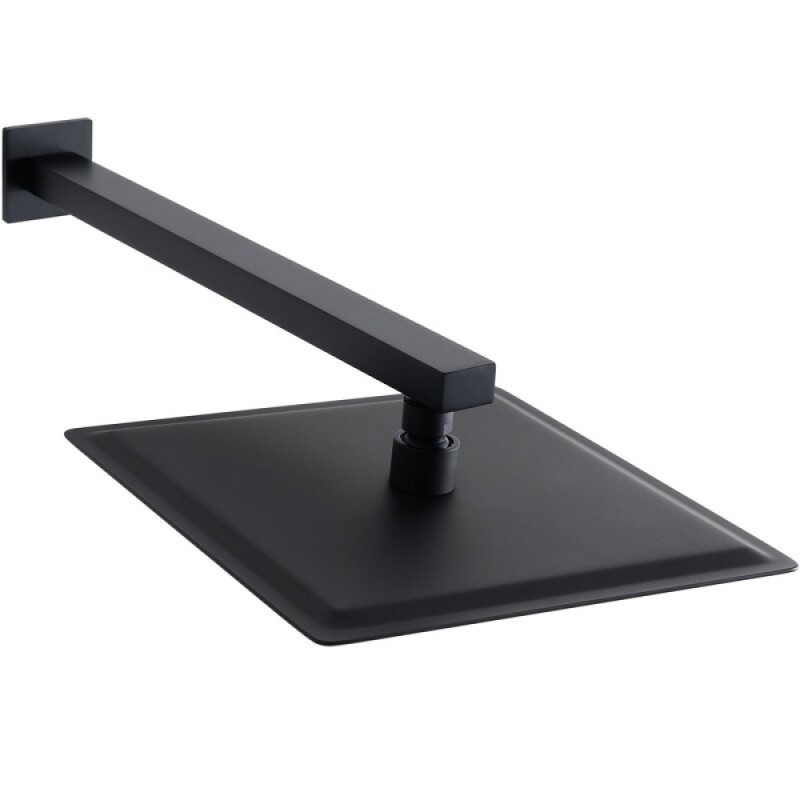Верхний душ Allen Brau Infinity 5.21019-31, Slim квадратный, 25 х 25 см, черный матовый