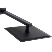 Верхний душ Allen Brau Infinity 5.21019-31, Slim квадратный, 25 х 25 см, черный матовый