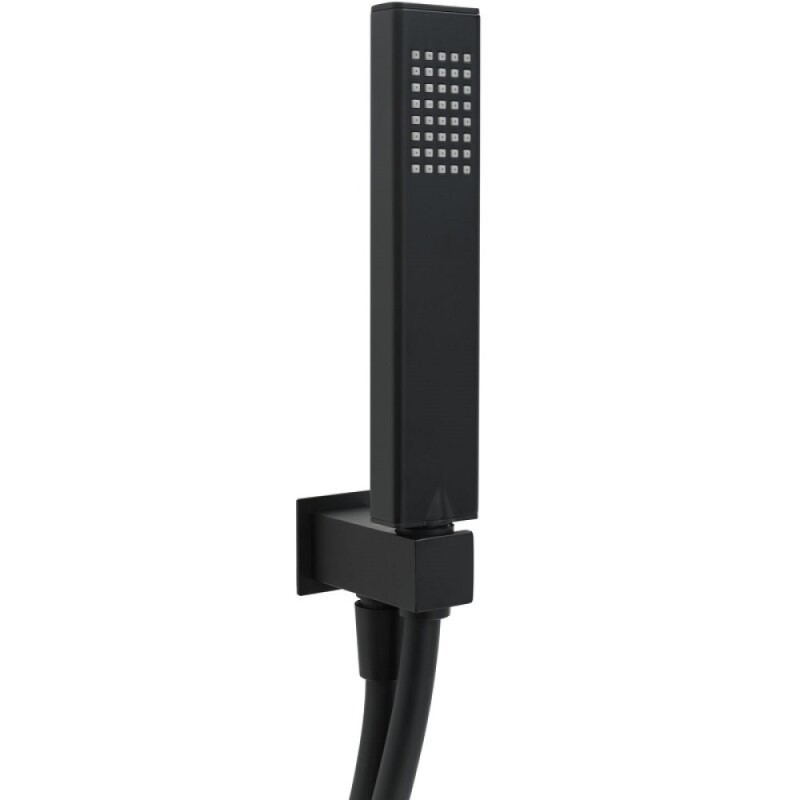 Душевой гарнитур Allen Brau Infinity 5.21021-31, ручной душ 1 режим, черный матовый