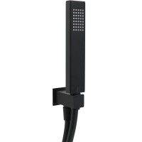 Душевой гарнитур Allen Brau Infinity 5.21021-31, ручной душ 1 режим, черный матовый