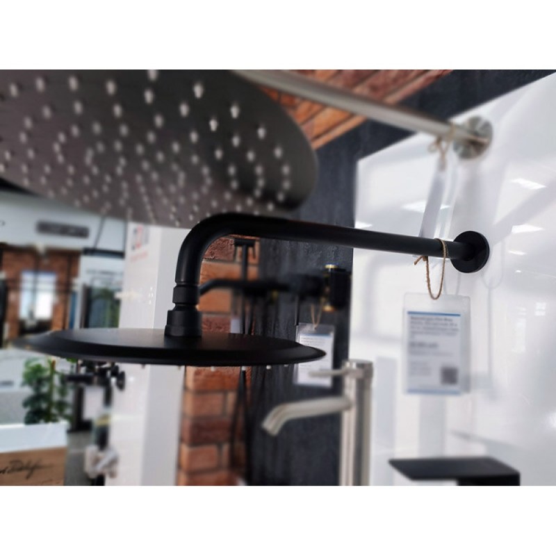 Верхний душ Allen Brau Priority 5.31017-31, Slim круглый, 25 х 25 см, нержавеющая сталь, черный матовый