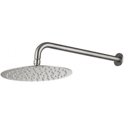 Верхний душ Allen Brau Priority 5.31017-BN, Slim круглый, 25 х 25 см, нержавеющая сталь, никель брашированный