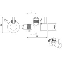 Запорный вентиль Allen Brau Priority 5.31026-31, черный матовый
