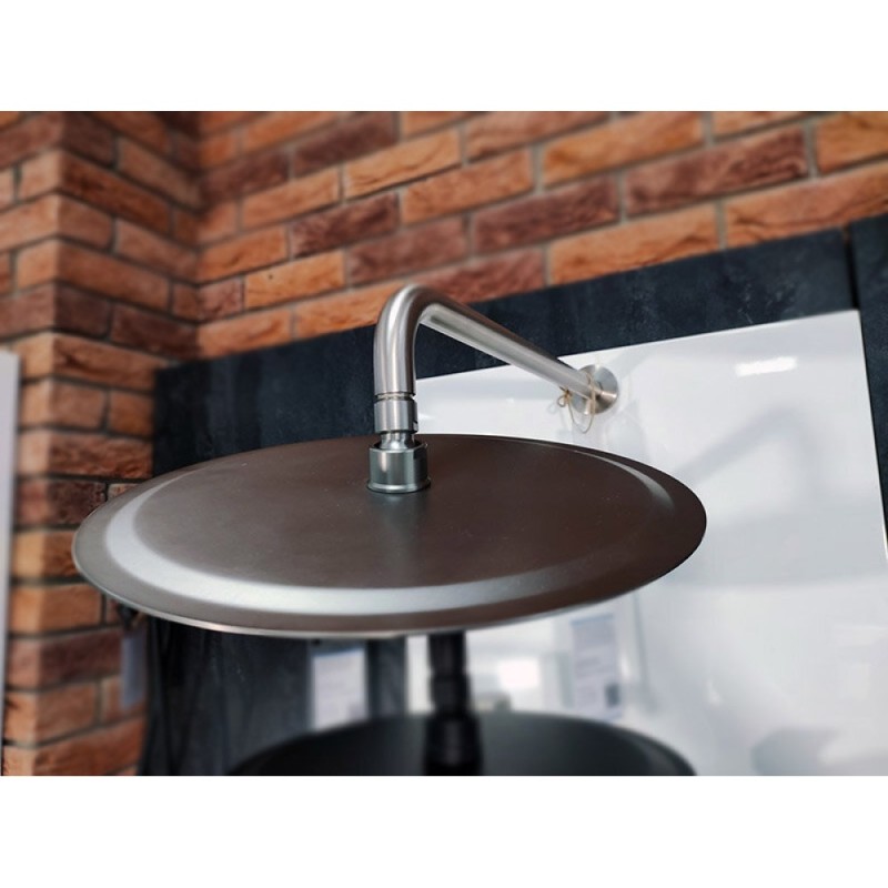 Верхний душ Allen Brau Priority 5.31A17-BN, Slim круглый, 30 х 30 см, нержавеющая сталь, никель брашированный