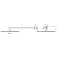 Верхний душ Allen Brau Infinity 5.21A19-00, Slim квадратный, 30 х 30 см, хром
