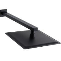 Верхний душ Allen Brau Infinity 5.21A19-31, Slim квадратный, 30 х 30 см, черный матовый