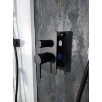 Смеситель Allen Brau Priority 5.31A11-31 для ванны и душа, на 3 потребителя, черный матовый