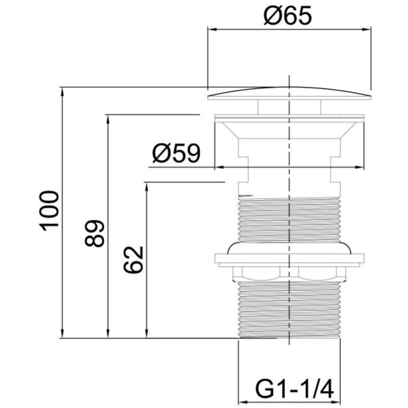 Донный клапан Allen Brau Priority, 5.31024-MG, без перелива, графит браш
