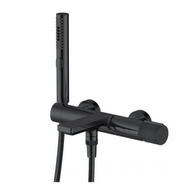 Смеситель Allen Brau Liberty 5.33006-31 для ванны и душа, с душевым гарнитуром, цвет черный матовый