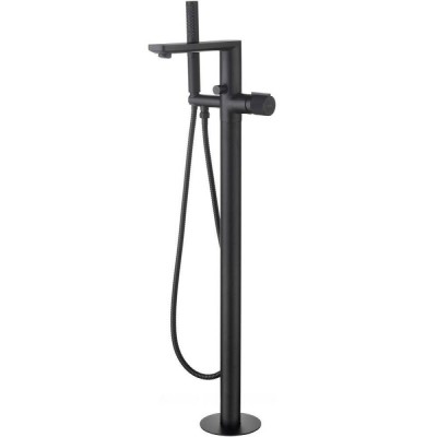 Смеситель Allen Brau Liberty 5.33012-31 для ванны и душа, с душевым гарнитуром, цвет черный матовый