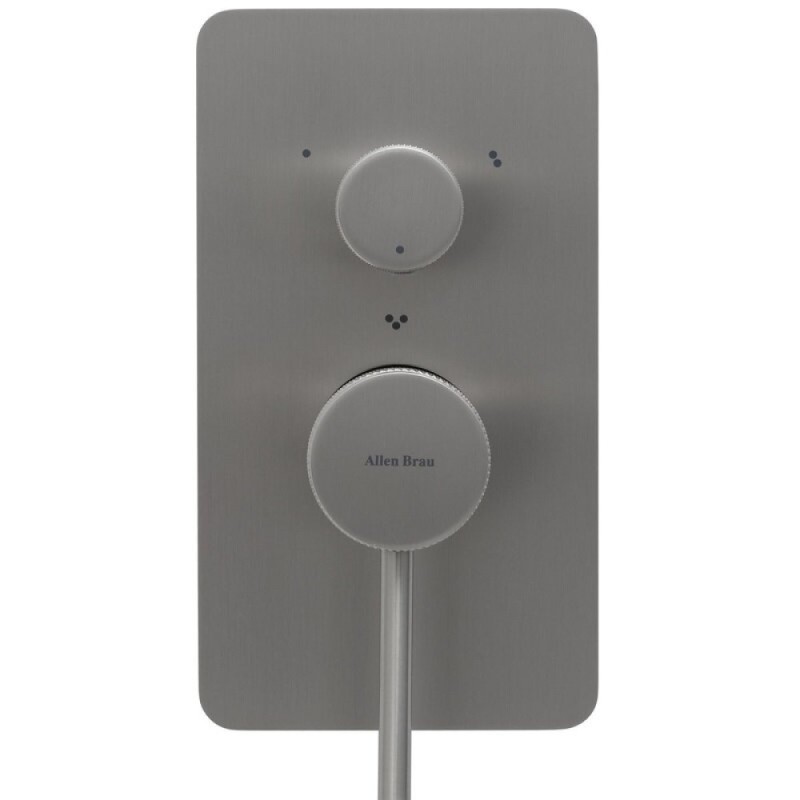 Смеситель Allen Brau Priority 5.31A11-BN для ванны и душа, на 3 потребителя, цвет никель брашированный