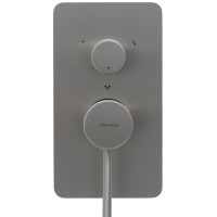 Смеситель Allen Brau Priority 5.31A11-BN для ванны и душа, на 3 потребителя, цвет никель брашированный