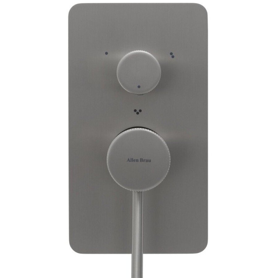 Смеситель Allen Brau Priority 5.31A11-BN для ванны и душа, на 3 потребителя, цвет никель брашированный