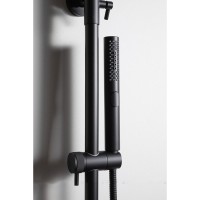 Душевая система Allen Brau Priority 5.31A10-31, с изливом, черный матовый