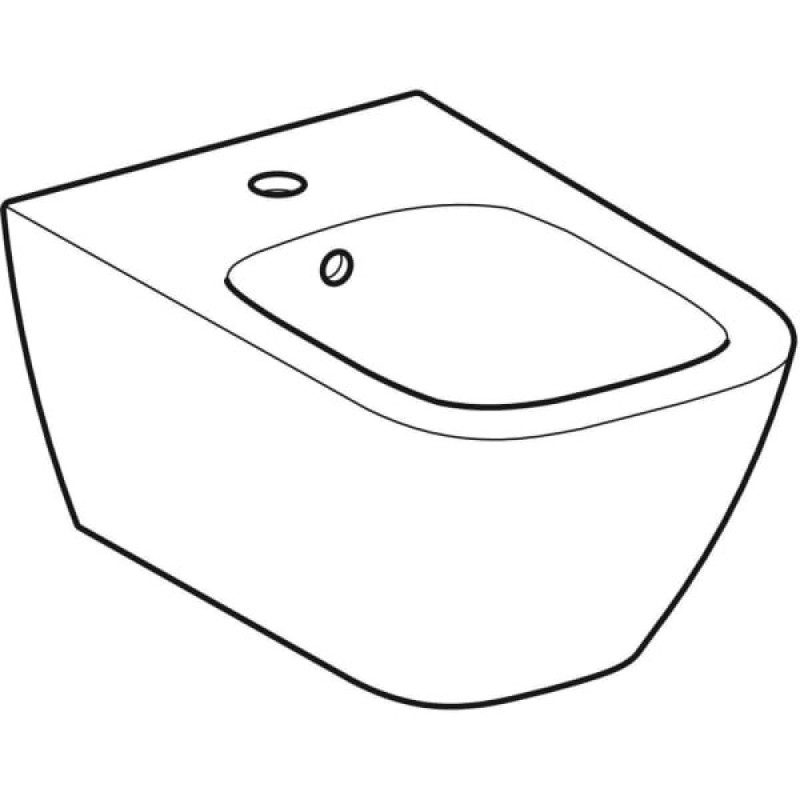 Биде Geberit Smyle Square подвесное, цвет белый, 500.209.01.1