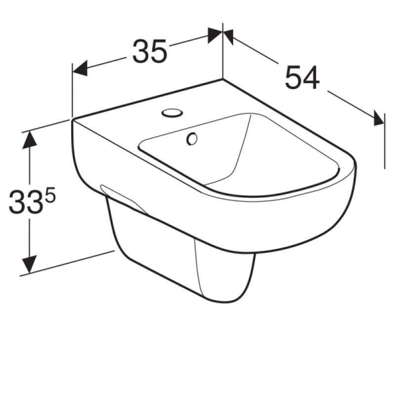 Биде Geberit Smyle 500.216.01.1 подвесное, цвет белый