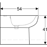 Биде Geberit Smyle 500.217.01.1, напольное, белое