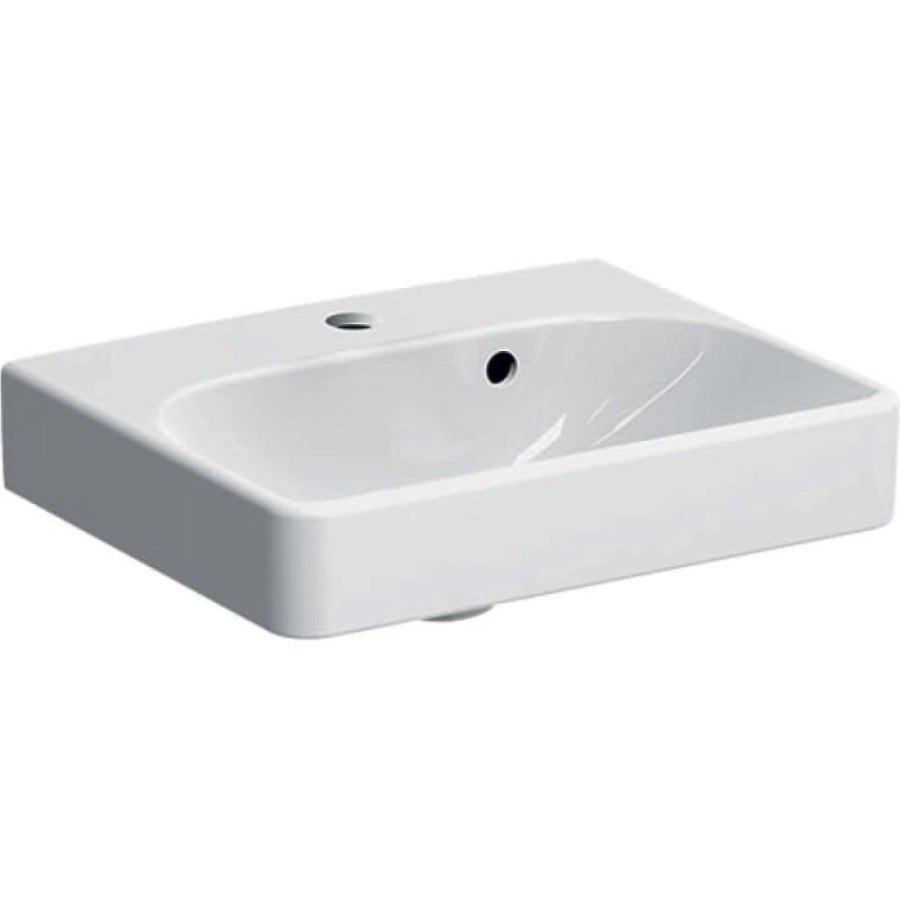 Раковина Geberit Smyle Square 500.222.01.1, 45 см, фарфор, белая