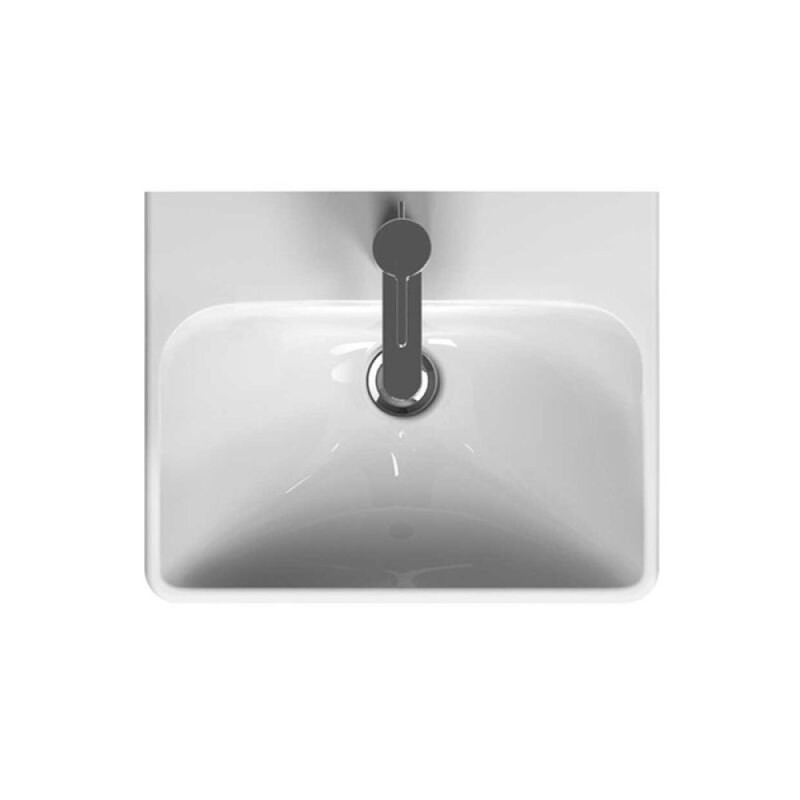 Раковина Geberit Smyle Square 500.222.01.1, 45 см, фарфор, белая