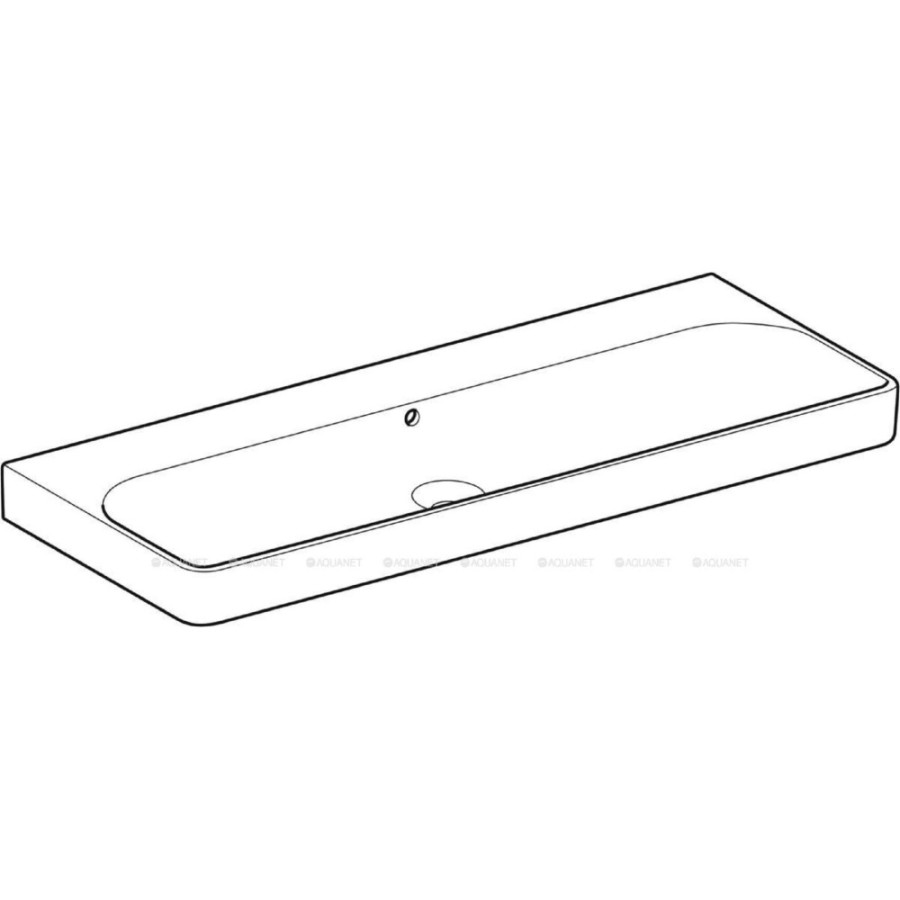 Раковина Geberit Smyle Square 500.225.01.1, 120 см, фарфор, белая