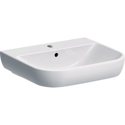 Раковина Geberit Smyle 500.227.01.1, 55 см, фарфор, белая