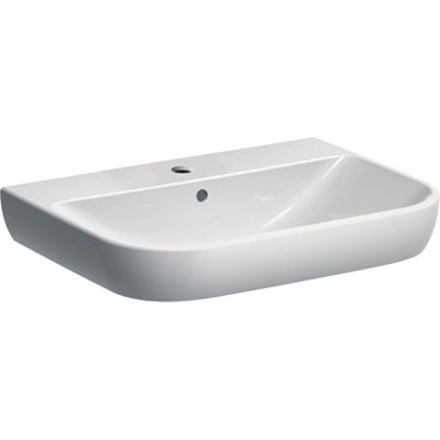 Раковина Geberit Smyle 500.230.01.1, 65 см, фарфор, белая