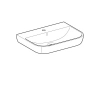 Раковина Geberit Smyle 500.230.01.1, 65 см, фарфор, белая