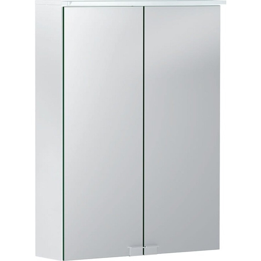 Зеркальный шкаф Geberit Option Basic 500.257.00.1, 50 см, с LED подсветкой, цвет белый