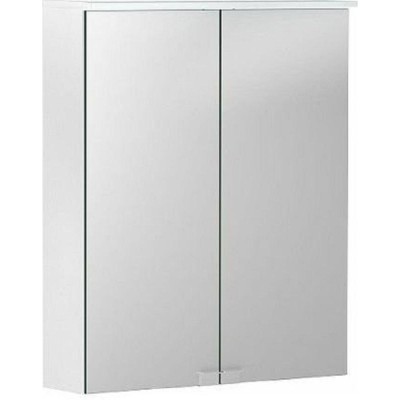 Зеркальный шкаф Geberit Option 500.258.00.1, 55 см, с LED подсветкой, цвет белый матовый