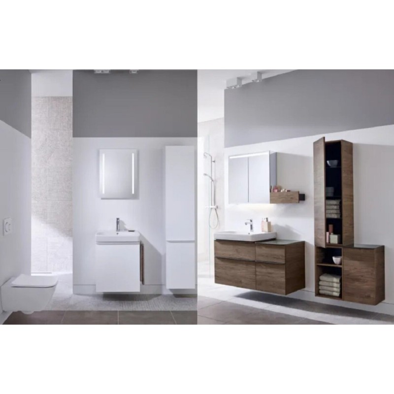 Раковина Geberit Smyle Square 500.259.01.1, 55 см, фарфор, белая