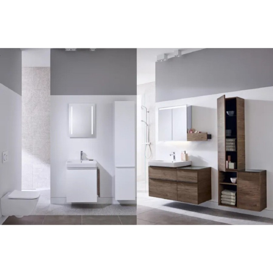 Раковина Geberit Smyle Square 500.259.01.1, 55 см, фарфор, белая