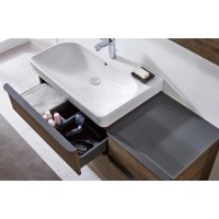 Тумба под раковину Geberit Smyle Square 500.354.JR.1, 88.4 см, подвесная, цвет пекан