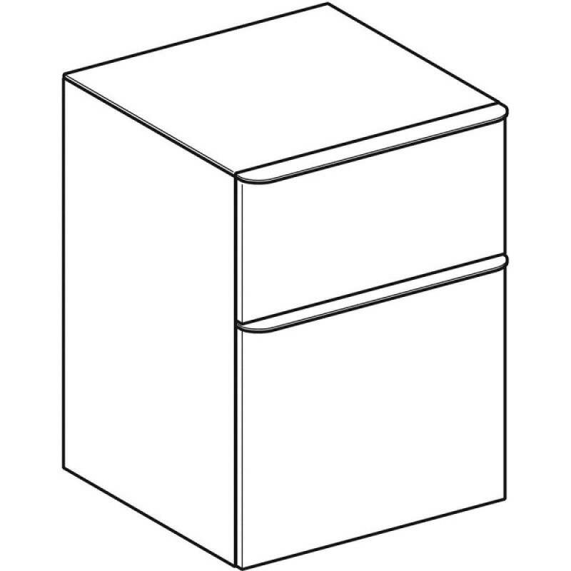 Тумба Geberit Smyle Square, 45 см, цвет орех пекан, 500.357.JR.1