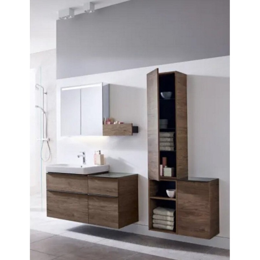 Тумба Geberit Smyle Square, 45 см, цвет орех пекан, 500.357.JR.1