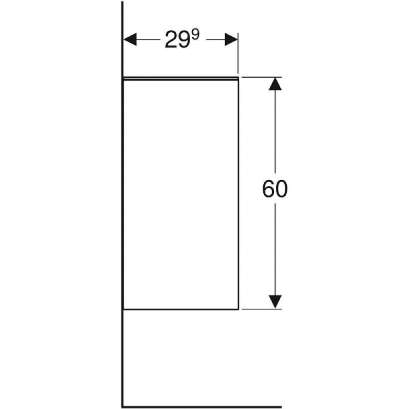 Шкафчик Geberit Smyle Square, 36 см, цвет орех пекан, 500.358.JR.1