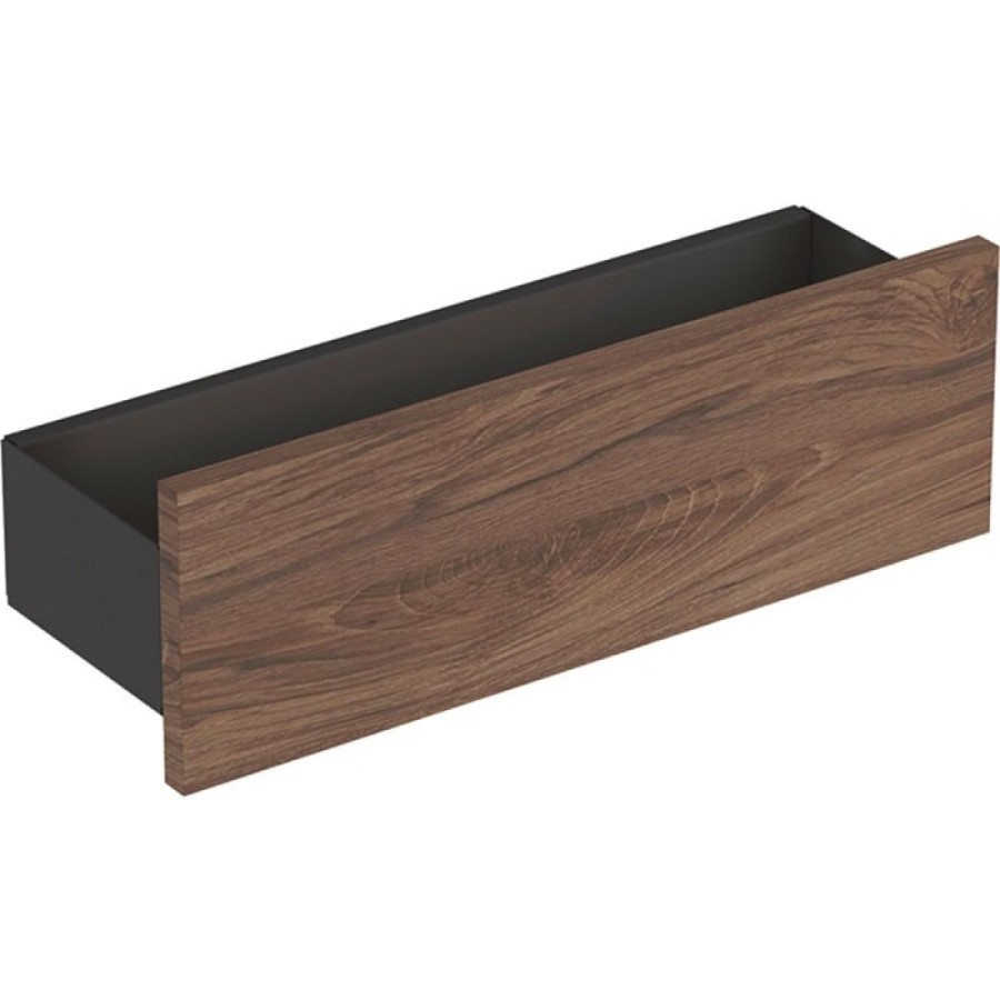 Полка Geberit Smyle Square 500.362.JR.1, 45 см, с крючками для полотенец, цвет орех пекан