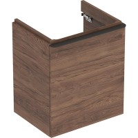 Тумба под раковину Geberit Smyle Square 500.366.JR.1/500.365.JR.1, 55 см, L/R, подвесная, цвет орех пекан